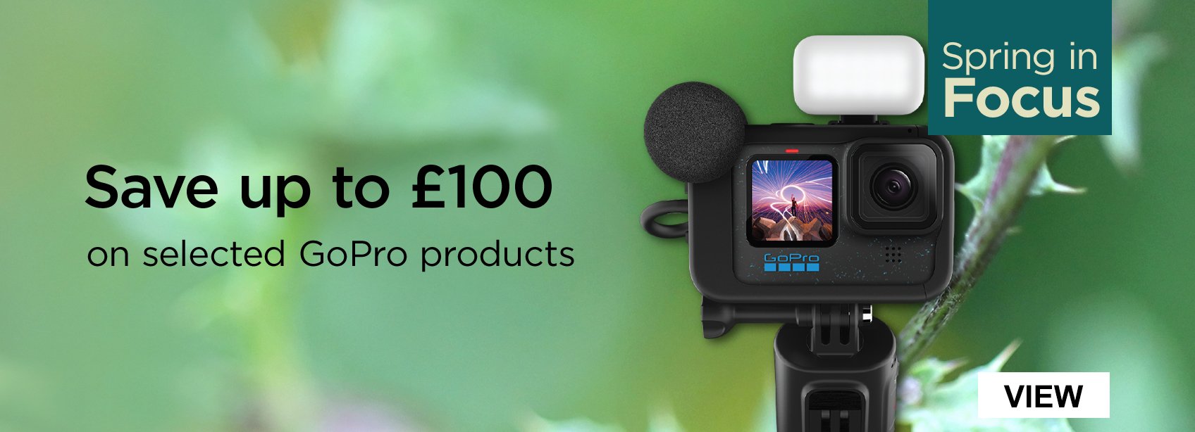 Save up to £100 on selected GoPro products
